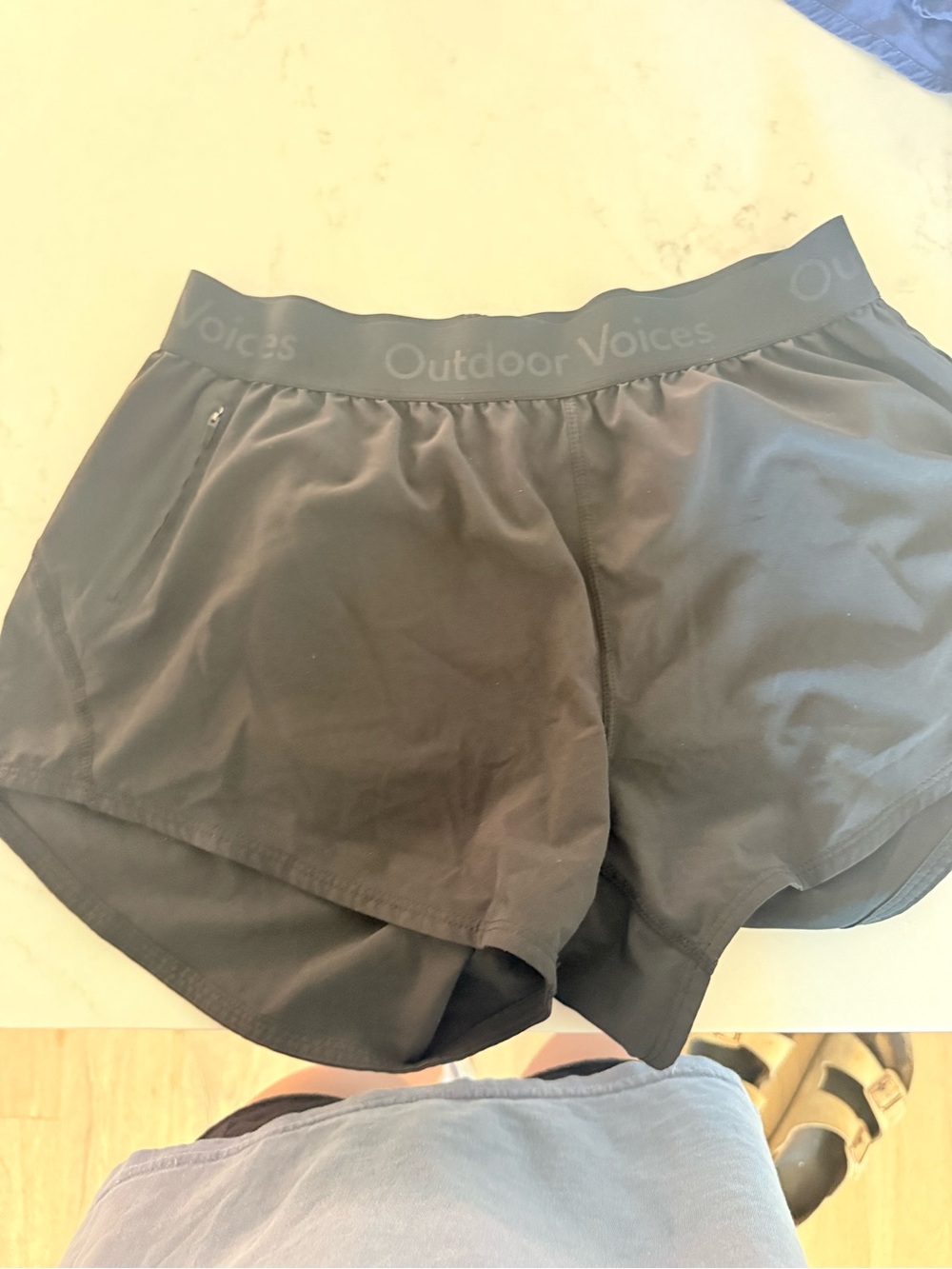 Outdoor Voices Black Women's Athletic Running Shorts